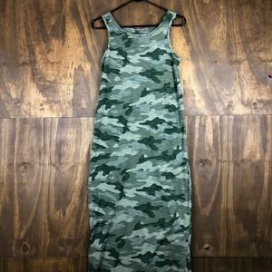 Old Navy Womens Shirt Dress Green Tank Camo Camouflage Juniors Streetwear XL